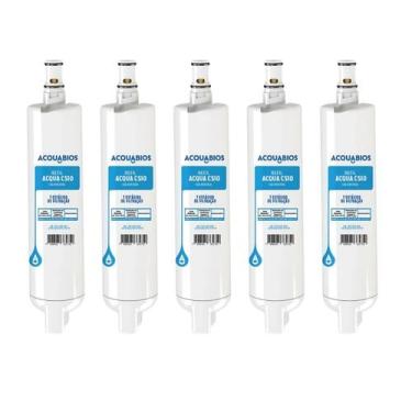 Imagem de Kit 5 refil filtro purificador acqua cs10 34/31 consul ultrafiltração 