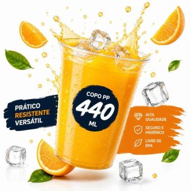 Imagem de 1 mil copo descartavel liso pp 400ml 440ml resistente chopp - E A COST