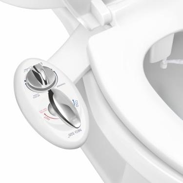 Imagem de LUXE Bidet NEO 320 - Água quente e fria, bocal duplo, não elétrico, lavagem traseira e feminina, pressão de água ajustável, branc