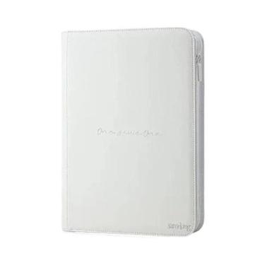 Imagem de Álbum De Cartas Pokémon Estético Rosa E Branco Com Zíper Em PU, 4/9/12