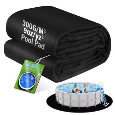Imagem de Tapete de Piscina REGMICS 4,5 m 300 g/m² Resistente Preto
