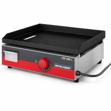 Imagem de Chapa Lanche Bifeteira Elétrica Profissional CBE 600L Área Útil 600 X 450mm Vermelho 220V Metalcubas