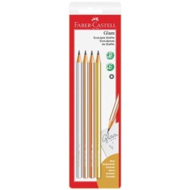 Imagem de Lápis preto Glam com 4 unidades SM/935GLAM511219 - Faber-Castell