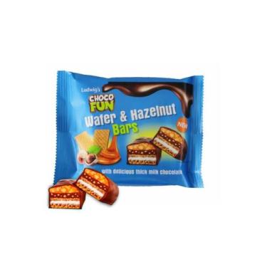 Imagem de Kit 3 Barras De Chocolate Choco Fun Wafer & Hazelnut Bars 120G - Impor