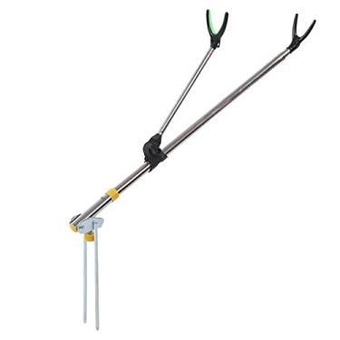 Imagem de Suporte para vara de pesca, suporte para vara de pesca de silicone durável posicionado retrátil para lago para banco para amadores de pesca para rio(2,1 milhões)