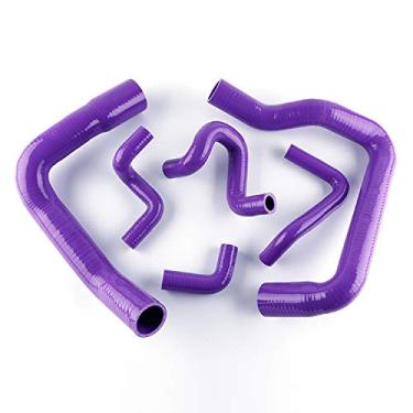 Imagem de LUXERAD Tubo de refrigeração de 3 camadas de 4,5 mm de silicone para Ford Mustang 86-93 (roxo)