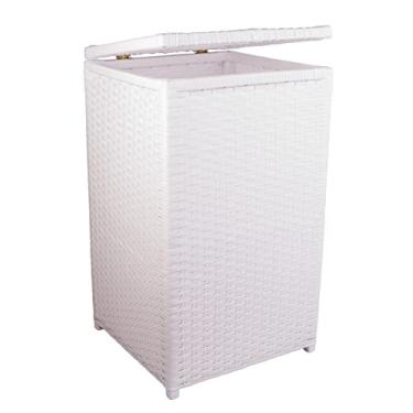 Imagem de Cesto de Roupa Fibra Sintética 100 Litros 40x40x70 BRANCO