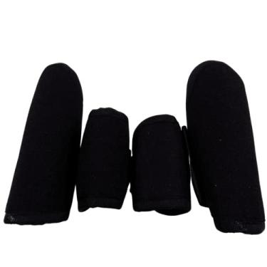 Imagem de Jogo de Caneleira Lisa Preto E.V.A Fecho Tiras Autocolantes Cavalo