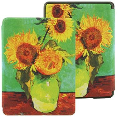 Imagem de CCOO Nova capa para Kindle Paperwhite de 6,8 polegadas 11ª geração 2021 capa protetora inteligente com alça de mão, despertar/dormir automática