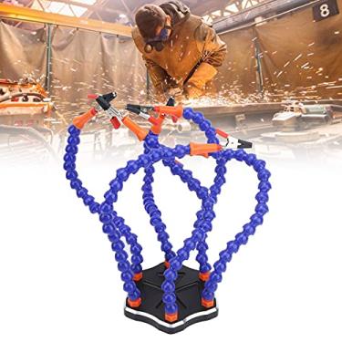 Imagem de Bancada de trabalho com braço flexível, braçadeira giratória de 360° para fabricação de joias