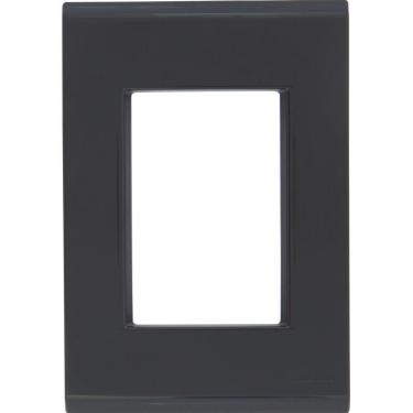 Imagem de Placa 3 Postos 4x2 Tramontina Liz Grafite Tramontina