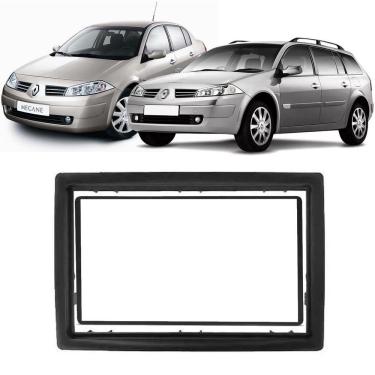 Imagem de Moldura De Painel 2 Din Renault Megane e Megane Grand Tour 2007 2008 2009 2010 2011 201...