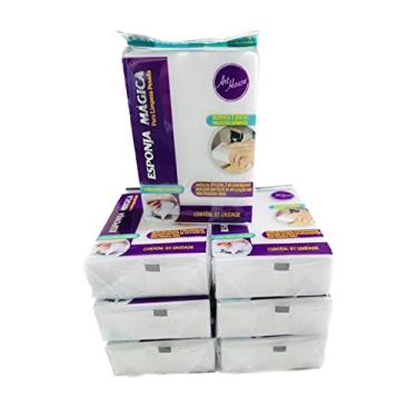 Imagem de Esponja Mágica Multiuso com kit de 7 unidades, Pacote com 07 esponjas Mr. Clean Magic Eraser (com Banheira, Cozinha e Almofadas de Limpeza Extra Duráveis), Banheiro, Chuveiro e Limpador de Forno
