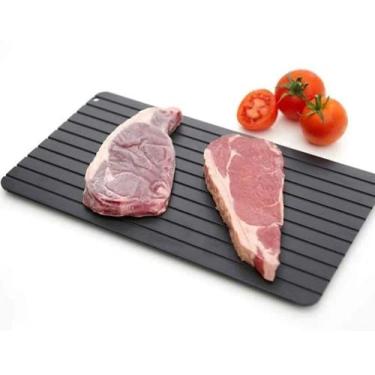 Imagem de Tabua Cozinha Degelo Rápido Descongelar Carne Metal Defrost