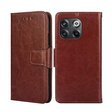 Imagem de YUNCHAO Caixa de telefone Para o OnePlus 10T Crystal Texture TEXTURA Horizontal Flip Leather Phone capa para celular