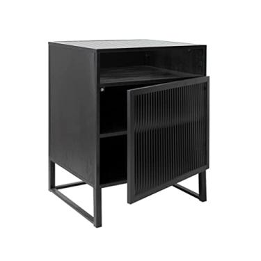 Imagem de Mesa de centro mesa lateral quadrada painel de vidro moderno pequena mesa de centro sala de estar sofá de escritório mini mesa de canto armazenamento de canto mesas de canto (cor: a)