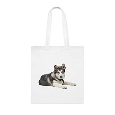 Imagem de Bolsa para filhotes de cachorro Malamute do Alasca, presente para filhote de malamute do Alasca, aniversário de filhote de cachorro da Malamute do Alasca
