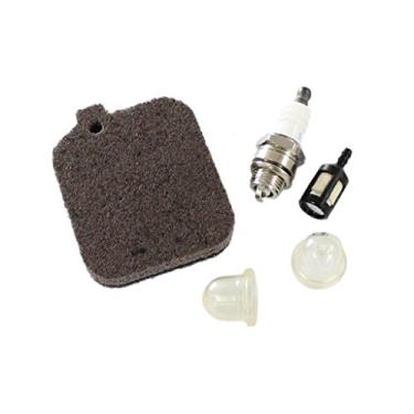 Imagem de HURI Filtro de ar de combustível filtro de combustível vela de ignição primer lâmpada para sopradores de folhas Stihl BG55 BG65 BG85