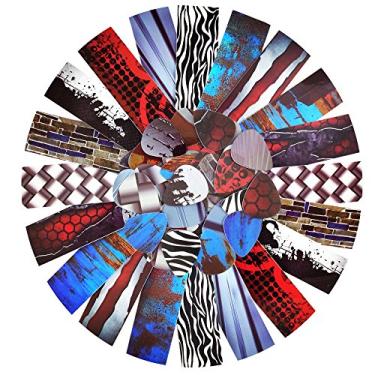 Imagem de Pick-a-Palooza Pacote de palhetas de guitarra com tiras personalizadas para sua palheta de guitarra - Grande variedade de tiras para fazer palhetas de guitarra com qualquer perfurador - Grunge