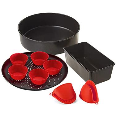 Imagem de Conjunto de assadeira para Ninja Foodi 6,5 L, 8 Qt, Panela de pressão Ninja Foodi + Kit de luxo para fritadeira a ar, conjunto de acessórios para fritadeira a ar