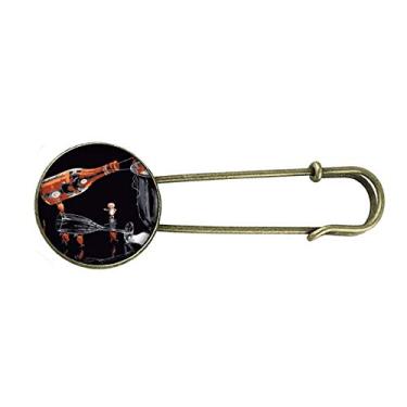 Imagem de Decoração de balde de gelo de bota de vidro retrô broche de metal clipe jóias