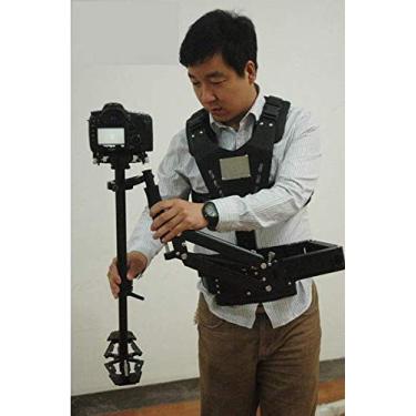 Imagem de GOWE Estabilizador de fibra de carbono de carga de 1 a 5,5 kg Steadicam para câmera de vídeo Steadycam colete braço