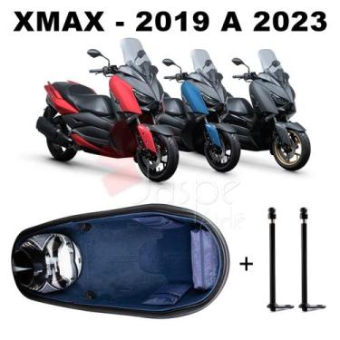 Imagem de Forração Yamaha Xmax 250 Kit Forro Premium Azul + 2 Antena - Jaspe Ate