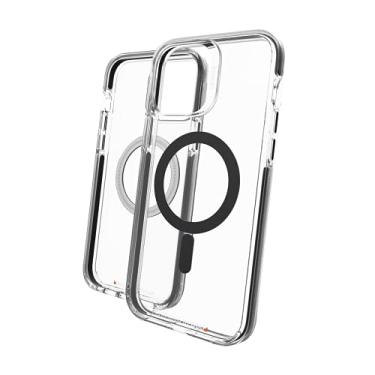 Imagem de ZAGG Gear4 Santa Cruz Snap Case - MagSafe Capa transparente compatível que destaca o material de proteção D3O - para Apple iPhone 13 Pro Max - Preto, 702008209