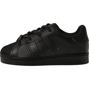 Imagem de adidas Originals Tênis Superstar para bebês meninos, Core Black/Black/Core Black, 17