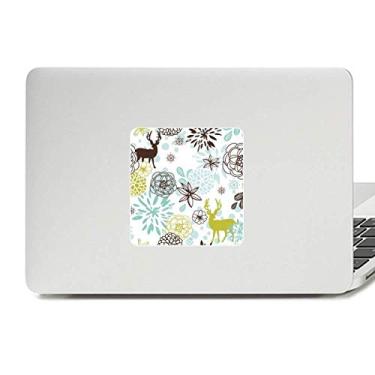 Imagem de Decoração de veado flor Natal animal decalque vinil paster laptop adesivo decoração PC