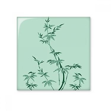 Imagem de Pintura da cultura japonesa, azulejo de cerâmica de bambu, decalque brilhante