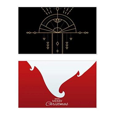 Imagem de Totem Pattern Geometria Fan Alien Holiday Holiday Merry Christmas Cartões de parabéns Mensagem de Natal