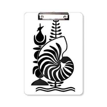 Imagem de New Caledonia National Emblema prancheta pasta bloco de escrita placa de apoio A4