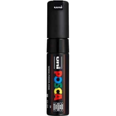 Imagem de Posca marcador 8K em preto, canetas Posca para materiais de arte, material escolar, arte rupestre, tinta de tecido, marcadores de tecido, caneta de tinta, marcadores de arte, marcadores de tinta Posca
