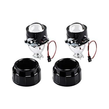 Imagem de Astra Depot H1 Bi-Xenon 2,5 polegadas lente de projetor compatível com retrofit de faróis, conversão de faróis personalizados