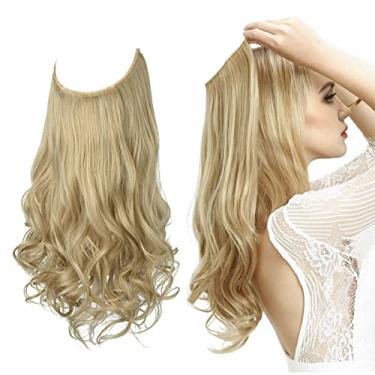 Imagem de Aplique de Cabelo Feminino Longo Alongamento Extensões de Cabelo para Mulheres (Modelo 09, 22 Polegadas)