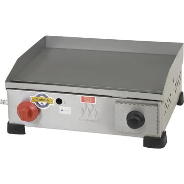 Imagem de Chapa Para Lanches Hambúrguer A Gás 30x40 Industrial Com Coletor De Gordura Marchesoni