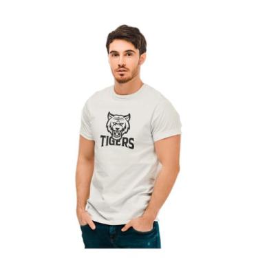 Imagem de Camiseta Camisa Tiger Masculina Offwhite - Liga Fashion