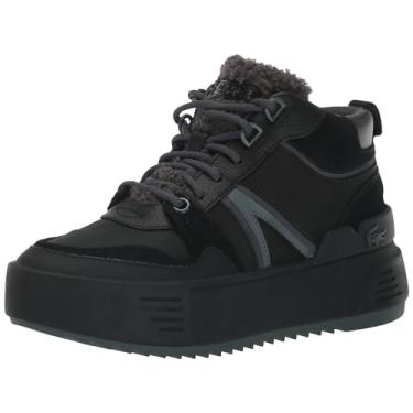 Imagem de Lacoste Tênis feminino de couro L002, Preto/preto, 35