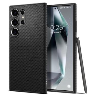 Imagem de Spigen Liquid Air projetado para capa Samsung Galaxy S24 Ultra (2024) - preto fosco