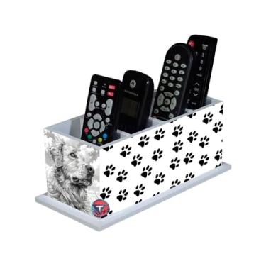 Imagem de Porta Controle Remoto Branco Decoração Cachorro M4
