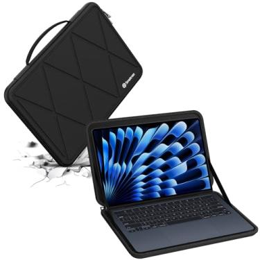 Imagem de Smatree Capa protetora rígida de EVA compatível com Apple MacBook Air M4 2025 de 13,6 polegadas, para MacBook Air M3 2024 A3113/M2 2022 A2681 (X8033)