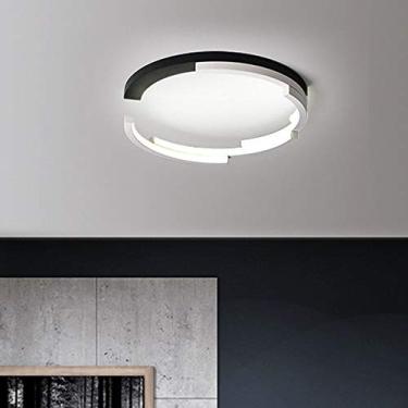 Imagem de Luminária de teto LED, luminária de teto LED redonda, lustre criativo personalizado, luminária de sala de 40 cm, luminária de sala de estar, luminária de corredor, simples e moderna, luminár