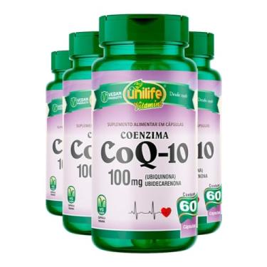 Imagem de Co-enzima CoQ-10 Ubiquinona Unilife 60 Cápsulas 4un