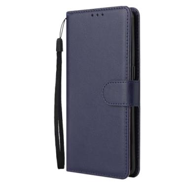 Imagem de Capa de couro flip original para Samsung Galaxy A74 A24 A54 A34 A04E A14 A22E A03 A23 A73 A53 A33 A03S A13 A82 Capa de telefone, azul, para Samsung A34