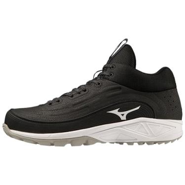 Imagem de Mizuno Chuteira masculina Ambition 3 Bb Mid as Baseball, Preto/branco, 10