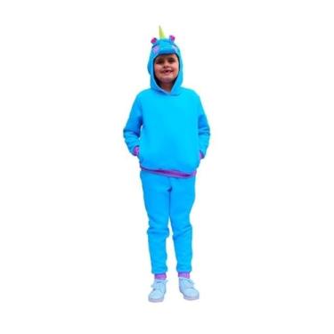 Imagem de ISABB, Conjunto Moletom Bebê Unicórnio Com Touca Máscara - Isabb Tamanho:ADULTO - MASCULINO - PP