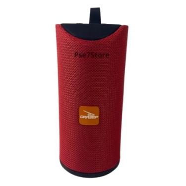 Imagem de Caixa De Som Bluetooth Portátil Com Alça Design Compacto Colorida Som Subwoofer Potente (Vermelho)