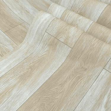 Imagem de Adesivo Para Piso Vinilico Autocolante 5mx61cm Varios Modelos, Proprio Para Chão De Quarto, Cozinha, Sala, Banheiro, Sala De Estar, Piso Em Rolo (P18 - Laminado Marfin)