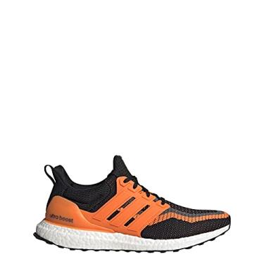 Imagem de adidas T nis adulto Ultraboost DNA unissex, Preto/Laranja/Branco, 12 Women/10.5 Men
